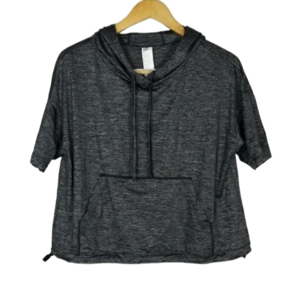 Fabletics Bea Short Sleeve Hoodie Black/Grey Small - Picture 4 of 16
